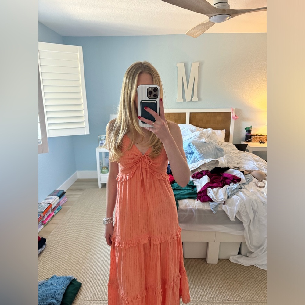 Orange Sleeveless Dress